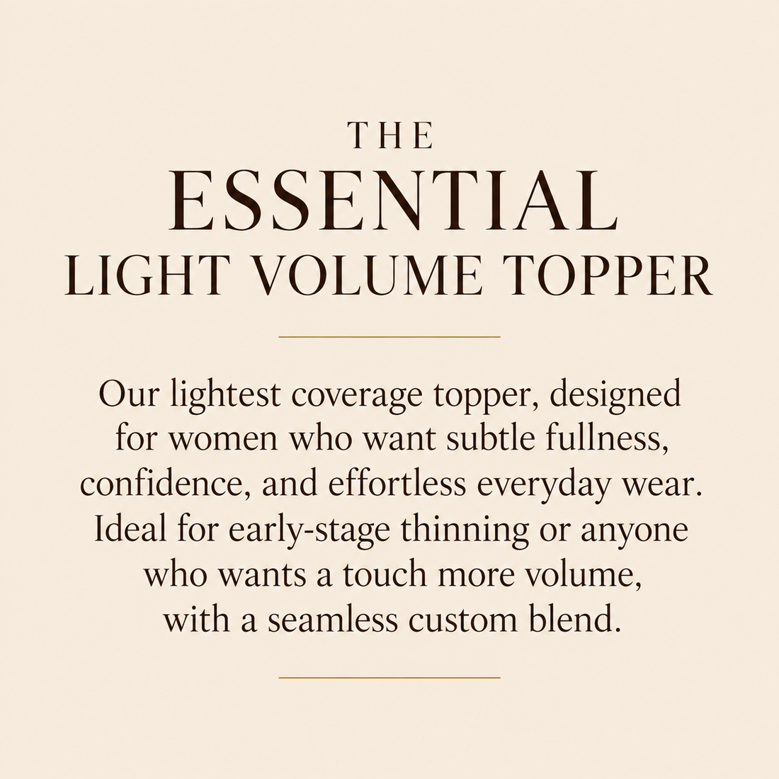 The Essential Light Volume Topper
