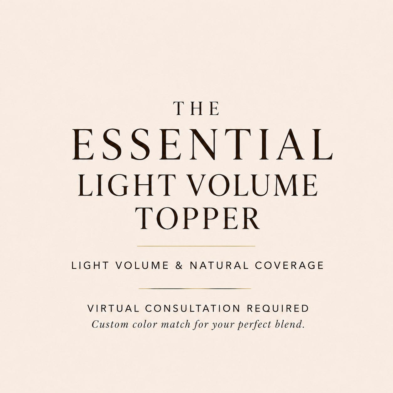 The Essential Light Volume Topper